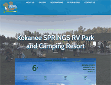 Tablet Screenshot of kokaneespringsrv.com